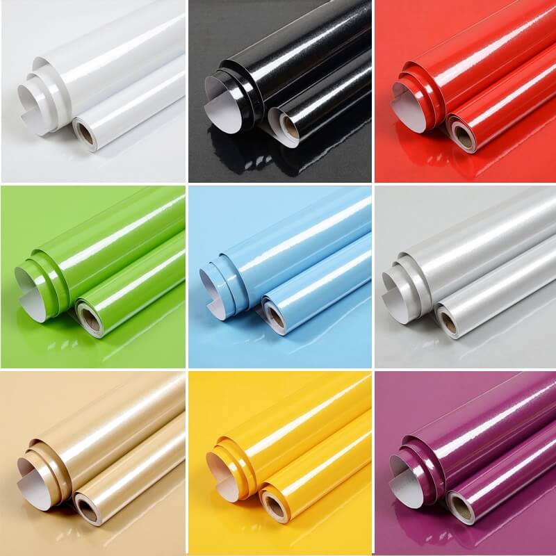 80CM Wide Matte And Shiny Vinyl Contact Paper Bathroom Kitchen Countertops