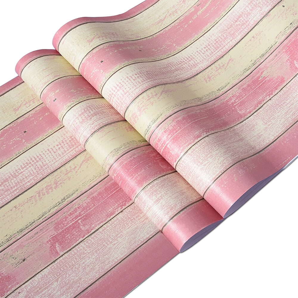 Vintage Wood Look Vinyl Background Contact Paper Wallpaper
