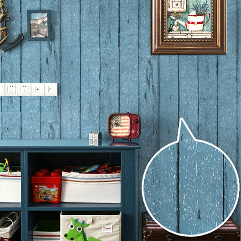 Vintage Wood Look Vinyl Background Contact Paper Wallpaper