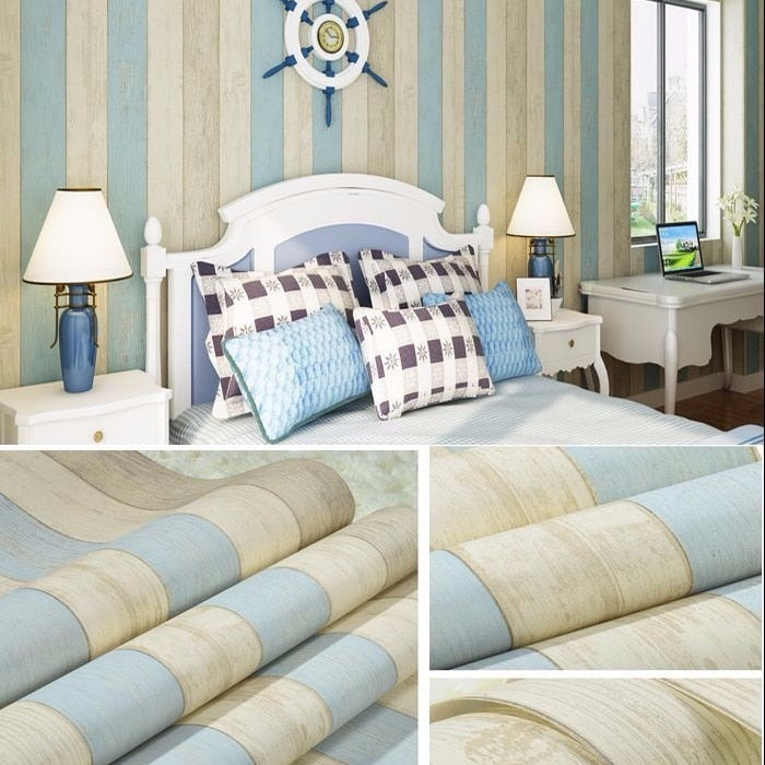 Vintage Wood Look Vinyl Background Contact Paper Wallpaper