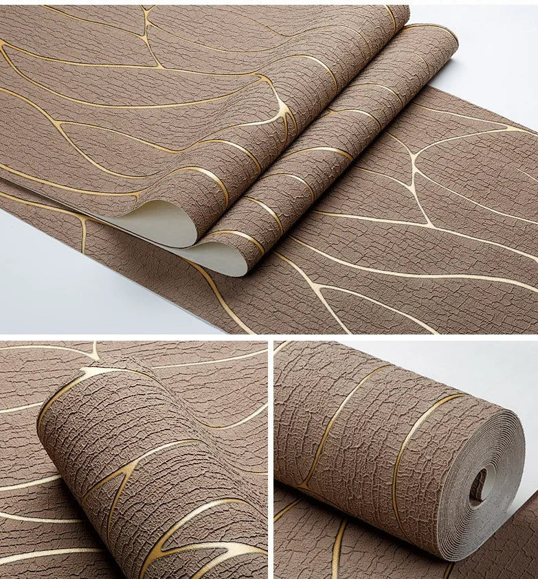 Modern 3D Textured Wallpaper Contact Paper - Geometric Pattern Wall Covering for Living Room, TV Background, Bedroom