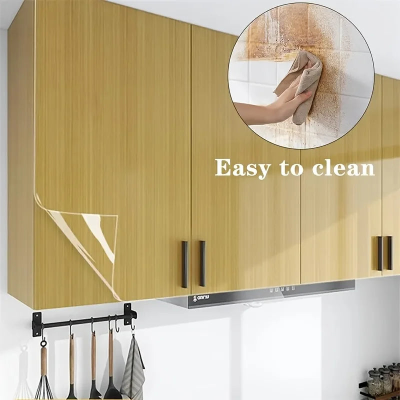 HD Clear Universal Surface Protector - 5m x 60cm Transparent Oil & Waterproof Protective Film for Furniture, Tables, Kitchen Counters, Cabinets