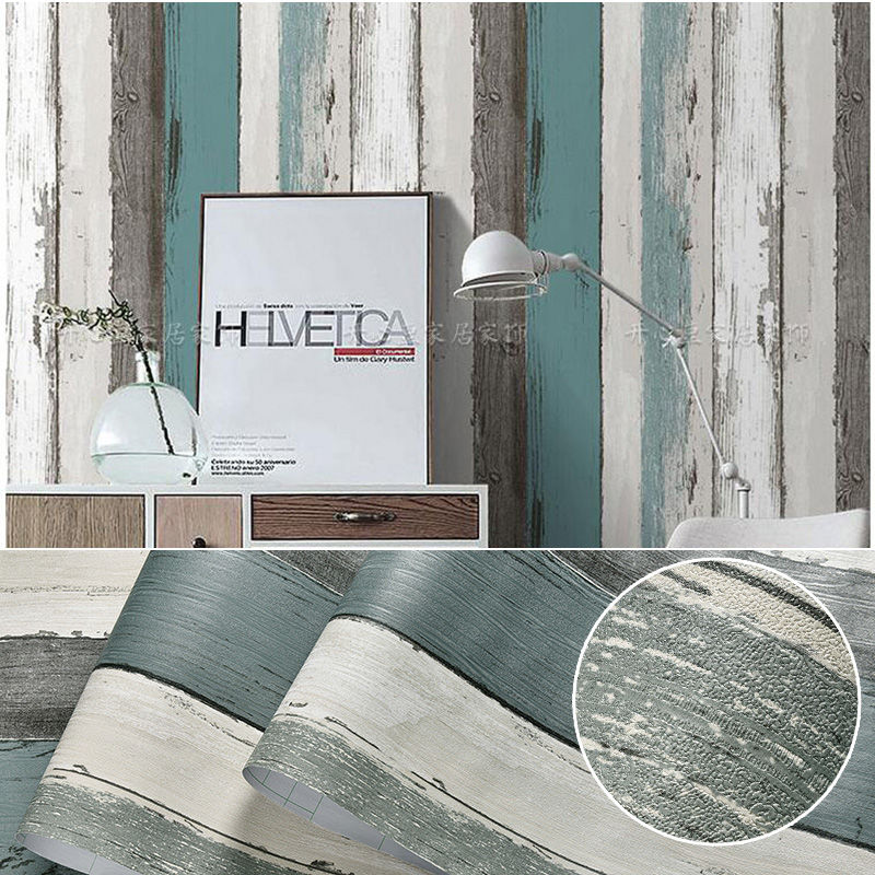 Vintage Wood Look Vinyl Background Contact Paper Wallpaper