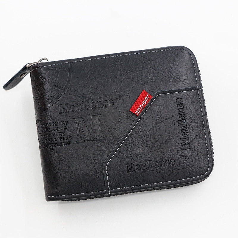 Compact Men's Wallet With Coin Pocket