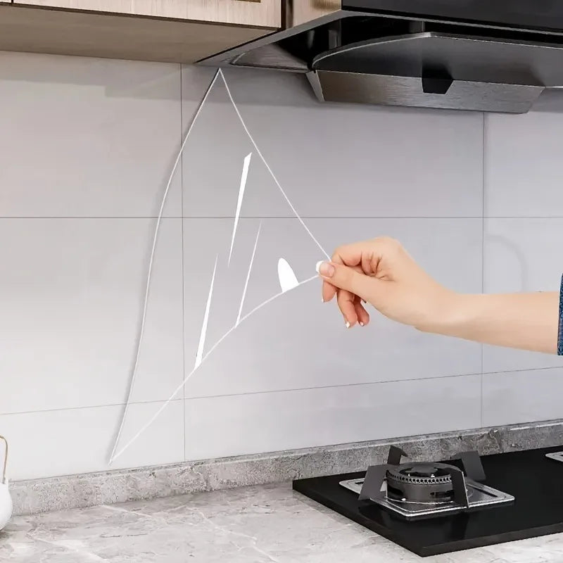 HD Clear Universal Surface Protector - 5m x 60cm Transparent Oil & Waterproof Protective Film for Furniture, Tables, Kitchen Counters, Cabinets