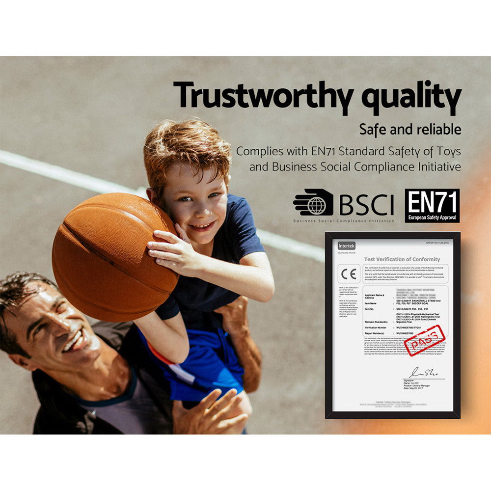 Buy 2.1M Adjustable Portable Basketball Stand Hoop System Rim Black Online Australia at BargainTown