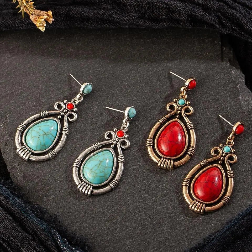 Buy Bohemian Natural Stone Drop Earrings Online Australia at BargainTown