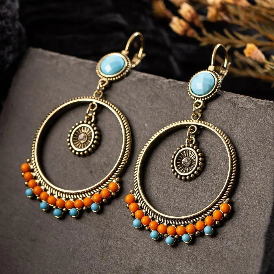 Buy Bohemian Round Beads Drop Earrings Online Australia at BargainTown