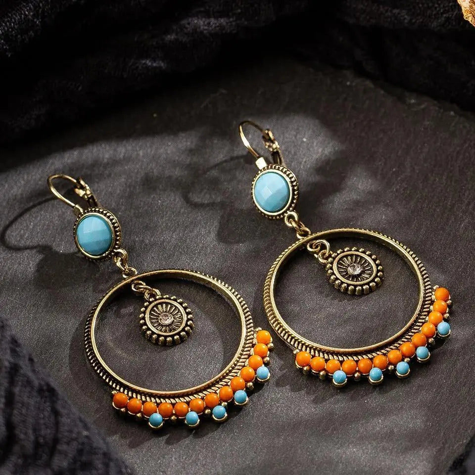 Buy Bohemian Round Beads Drop Earrings Online Australia at BargainTown