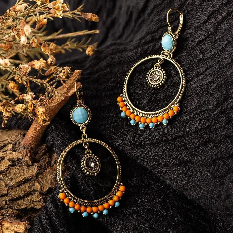 Buy Bohemian Round Beads Drop Earrings Online Australia at BargainTown