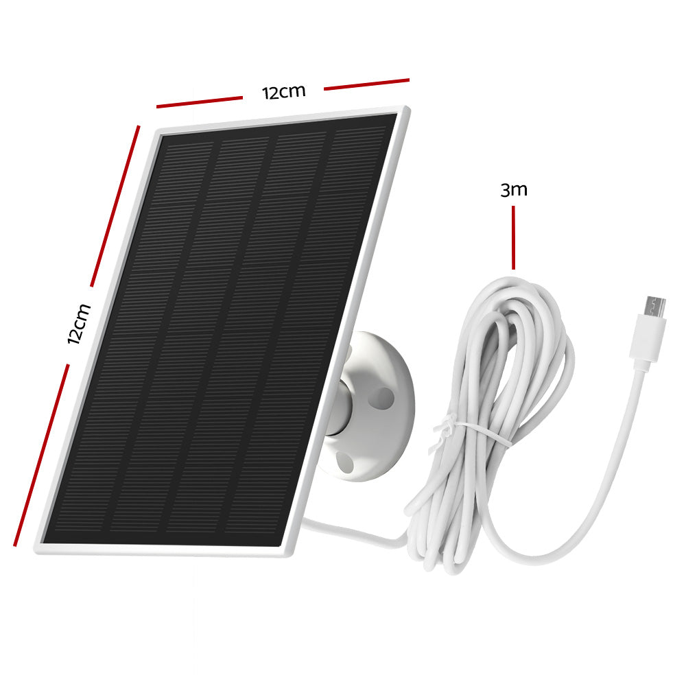 Solar Charger For Wireless Security Camera Outdoor Battery Supply 3W