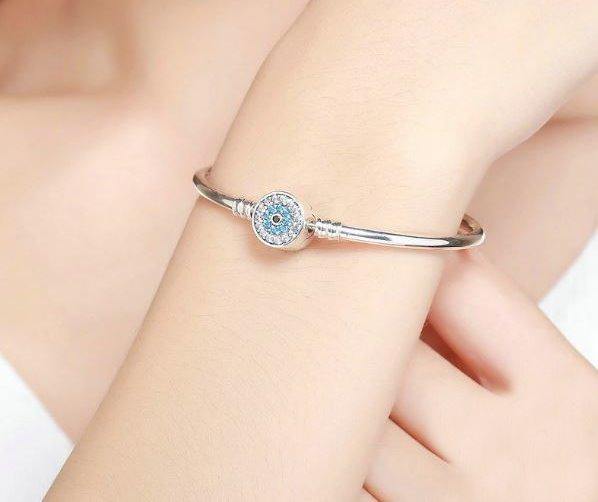Buy Eye of Samsara Sterling Silver Bangle Online Australia at BargainTown