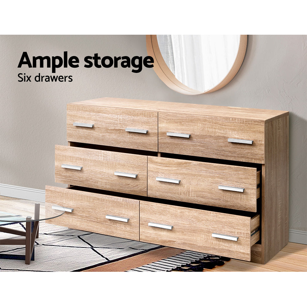 Buy Artiss 6 Chest of Drawers Cabinet Dresser Online Australia at BargainTown