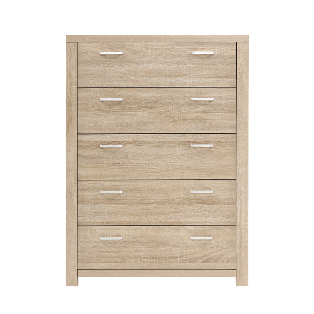 Buy 5 Chest of Drawers Tallboy Dresser Table Bedroom Storage Cabinet Online Australia at BargainTown