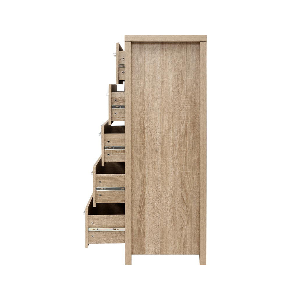 Buy 5 Chest of Drawers Tallboy Dresser Table Bedroom Storage Cabinet Online Australia at BargainTown