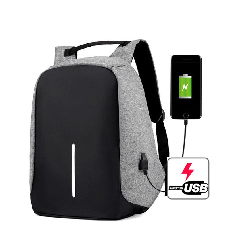 Buy Anti-Theft Backpack With USB Charging Port Online Australia at BargainTown