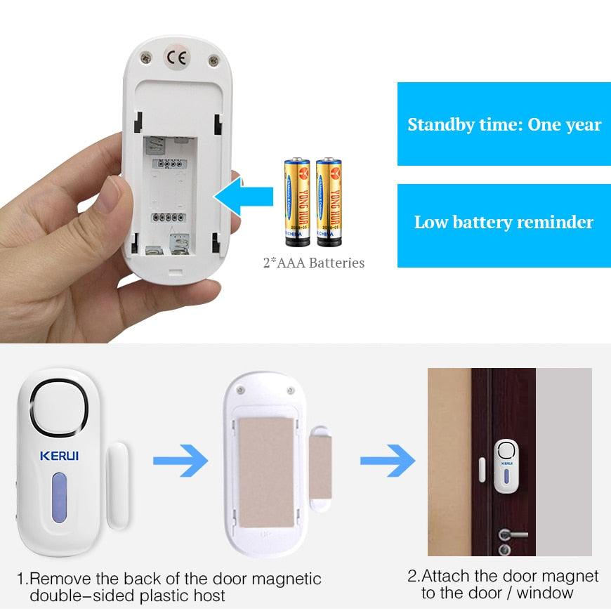 Buy Wireless Magnetic Door/Window PIR Security Burglar Alarm Kit Online Australia at BargainTown