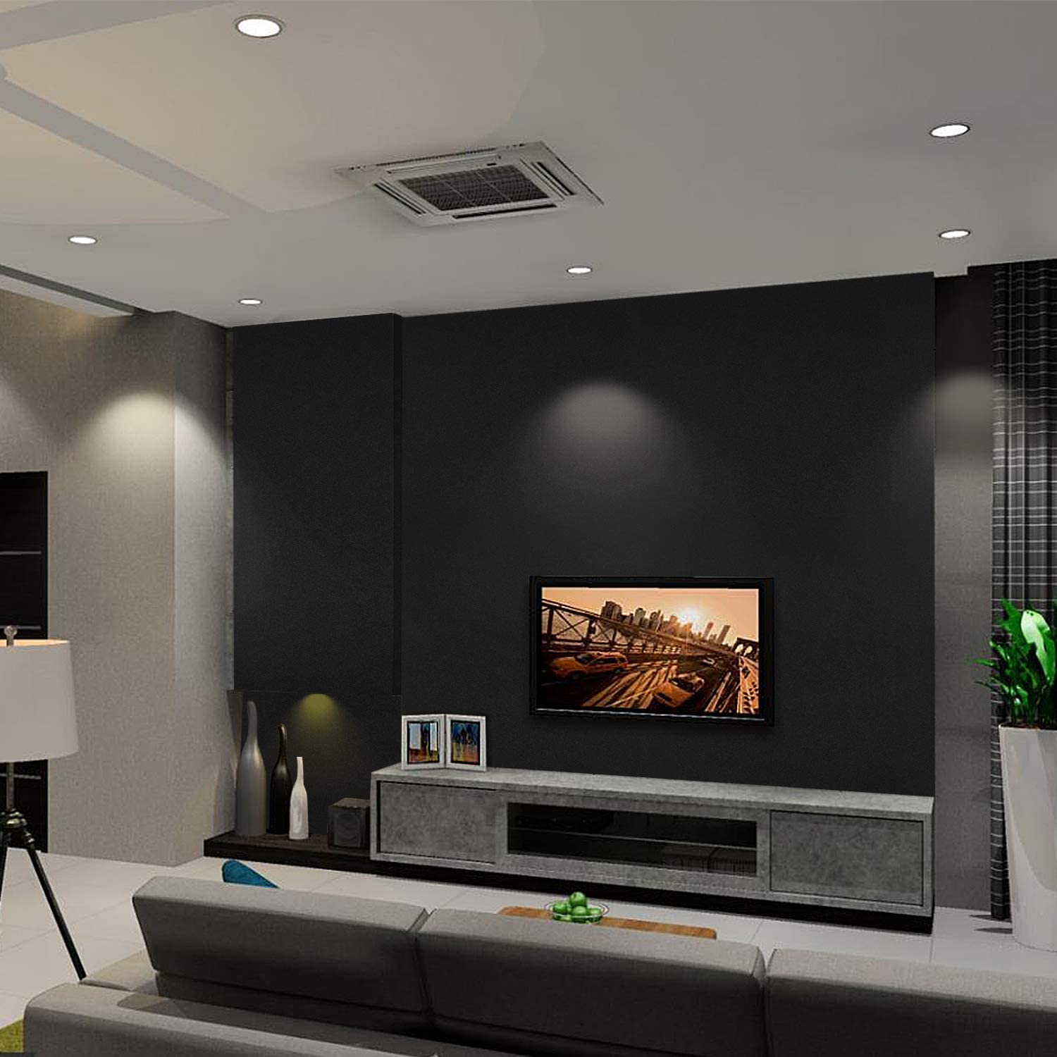 5 Meters Vinyl Wrap Matte Black Peel And Stick Self Adhesive