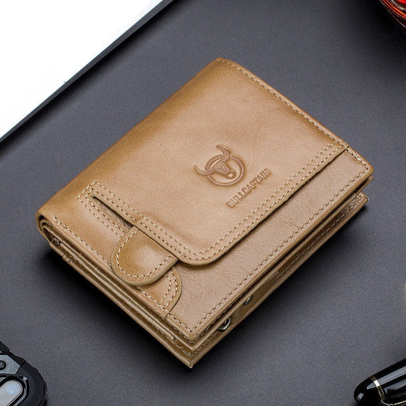 Buy Vintage Genuine Leather Cowhide Men's Wallet Online Australia at BargainTown