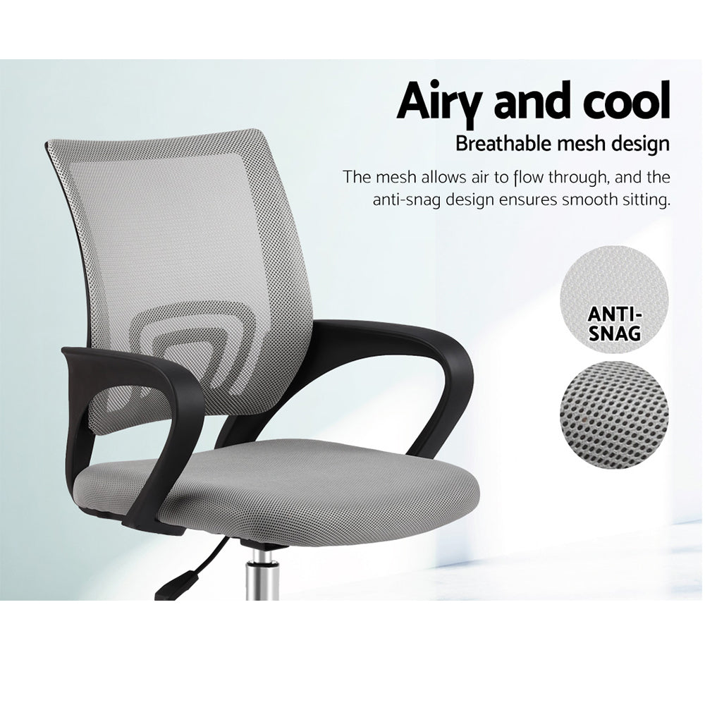 Mesh Executive Office Chair Computer Chair Mid Back - Grey