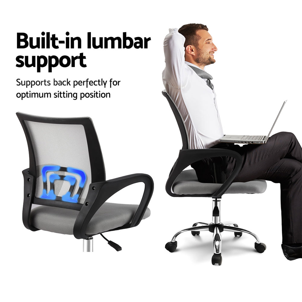 Mesh Executive Office Chair Computer Chair Mid Back - Grey