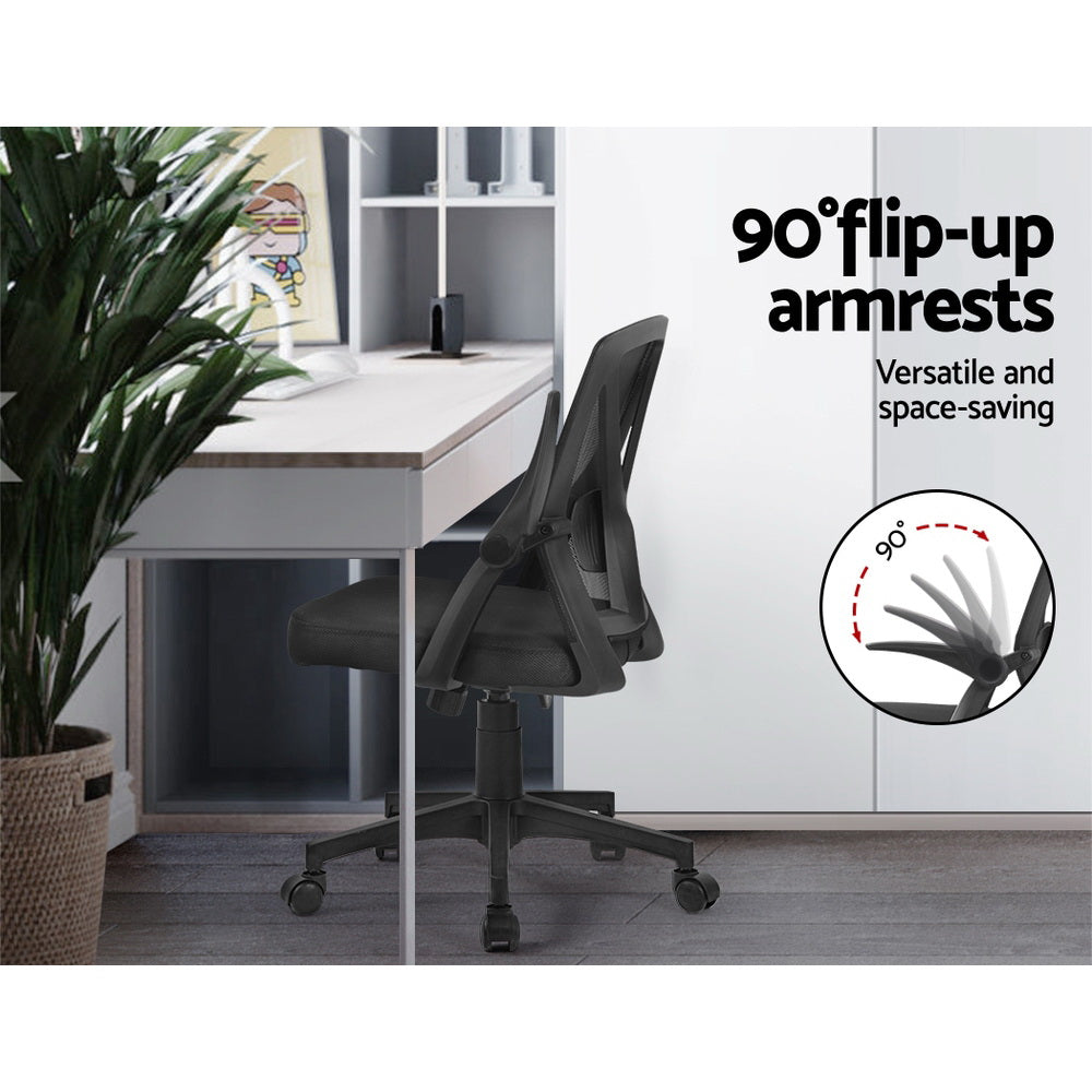 Mesh Executive Swivel Office Chair Computer Chair Mid Back - Black