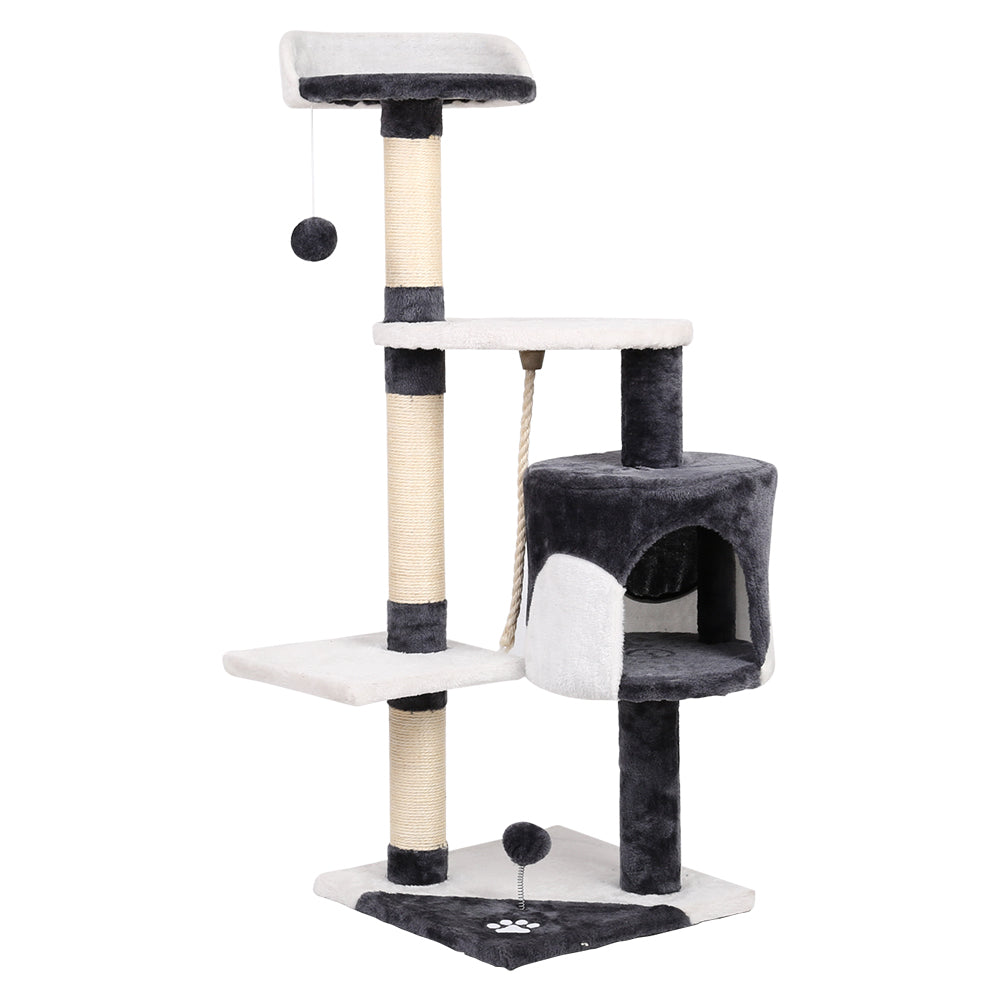 Buy 112cm Cat Tree Scratching Post Tower Online Australia at BargainTown