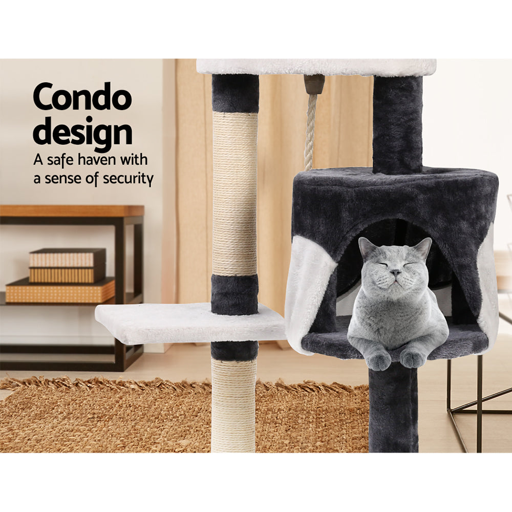Buy 112cm Cat Tree Scratching Post Tower Online Australia at BargainTown