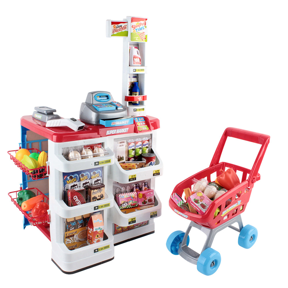 Buy Kids Super Market Toy Set 24 Piece - Red & White Online Australia at BargainTown