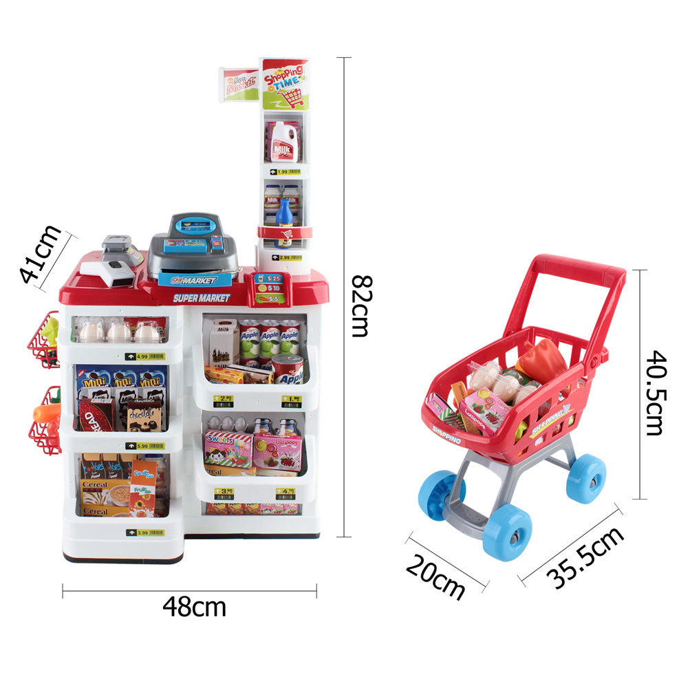 Buy Kids Super Market Toy Set 24 Piece - Red & White Online Australia at BargainTown
