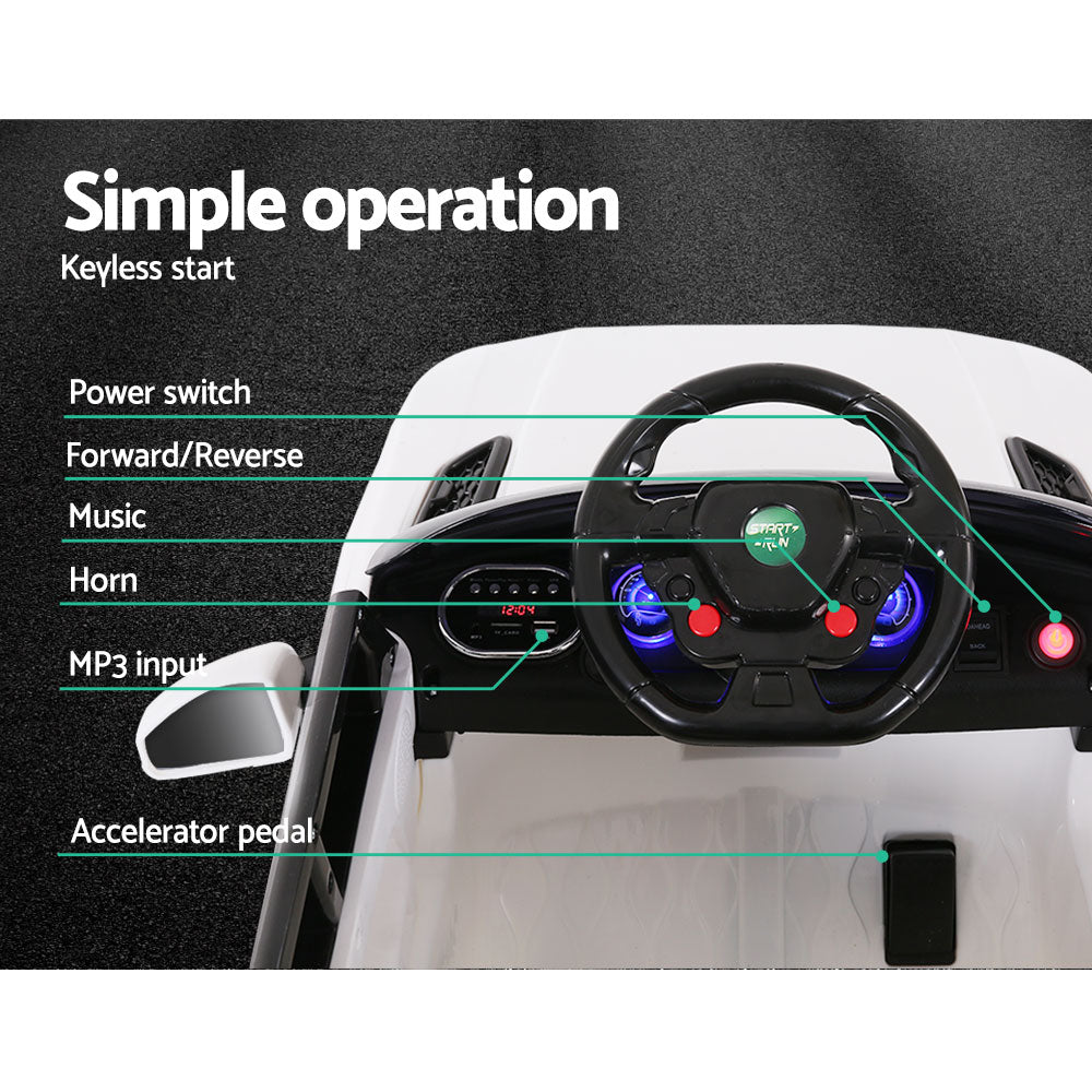 Kids Ride On Car With Remote MP3 LED Lights