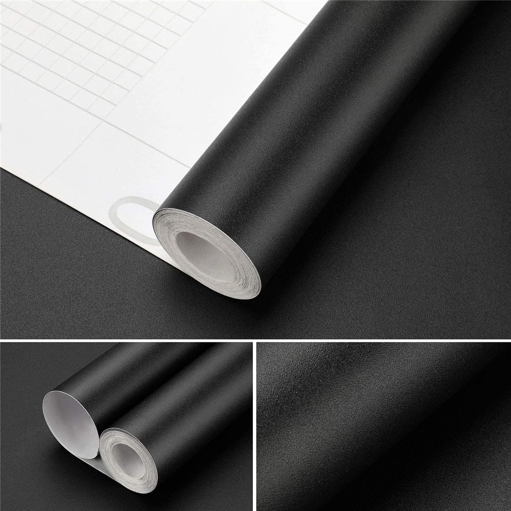 5 Meters Vinyl Wrap Matte Black Peel And Stick Self Adhesive