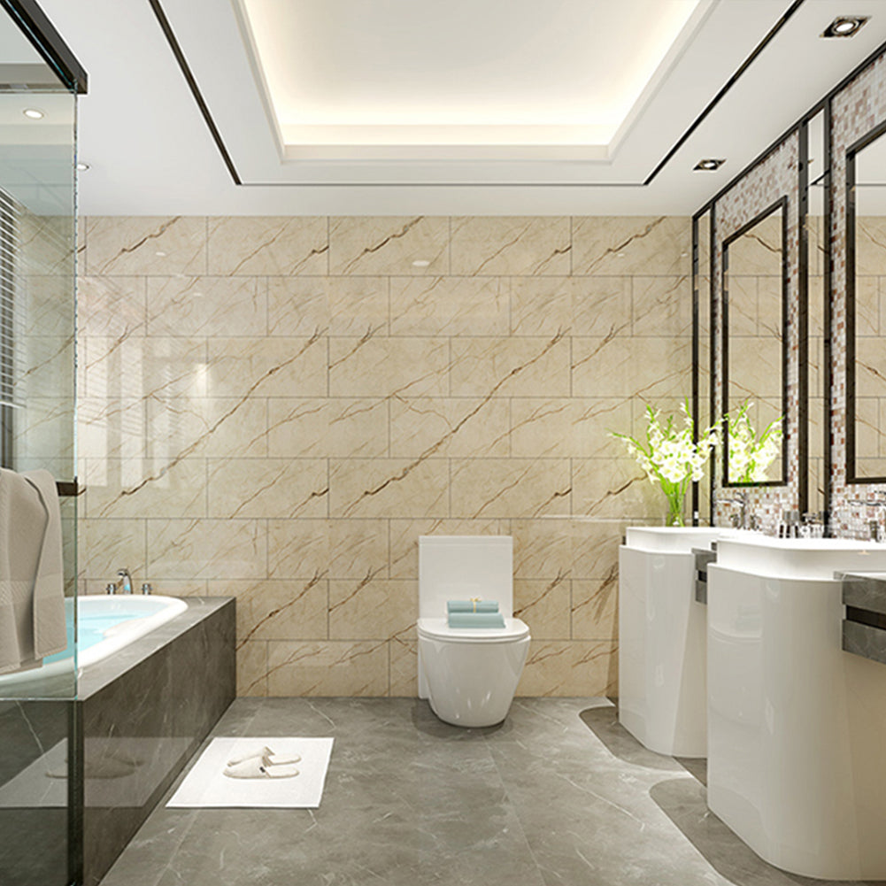 Buy 60 X 30cm Vinyl Marble Floor Tile Stickers Self-adhesive Waterproof Online Australia at BargainTown