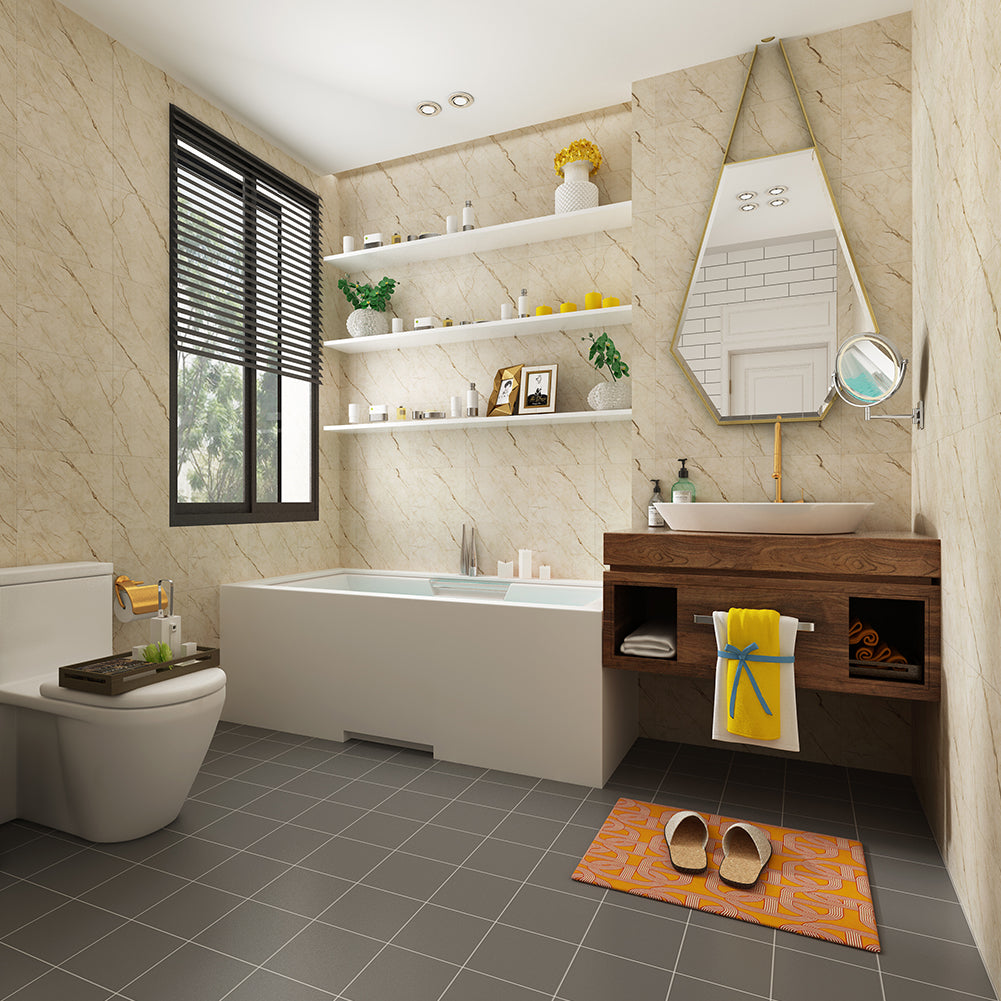 Buy 60 X 30cm Vinyl Marble Floor Tile Stickers Self-adhesive Waterproof Online Australia at BargainTown