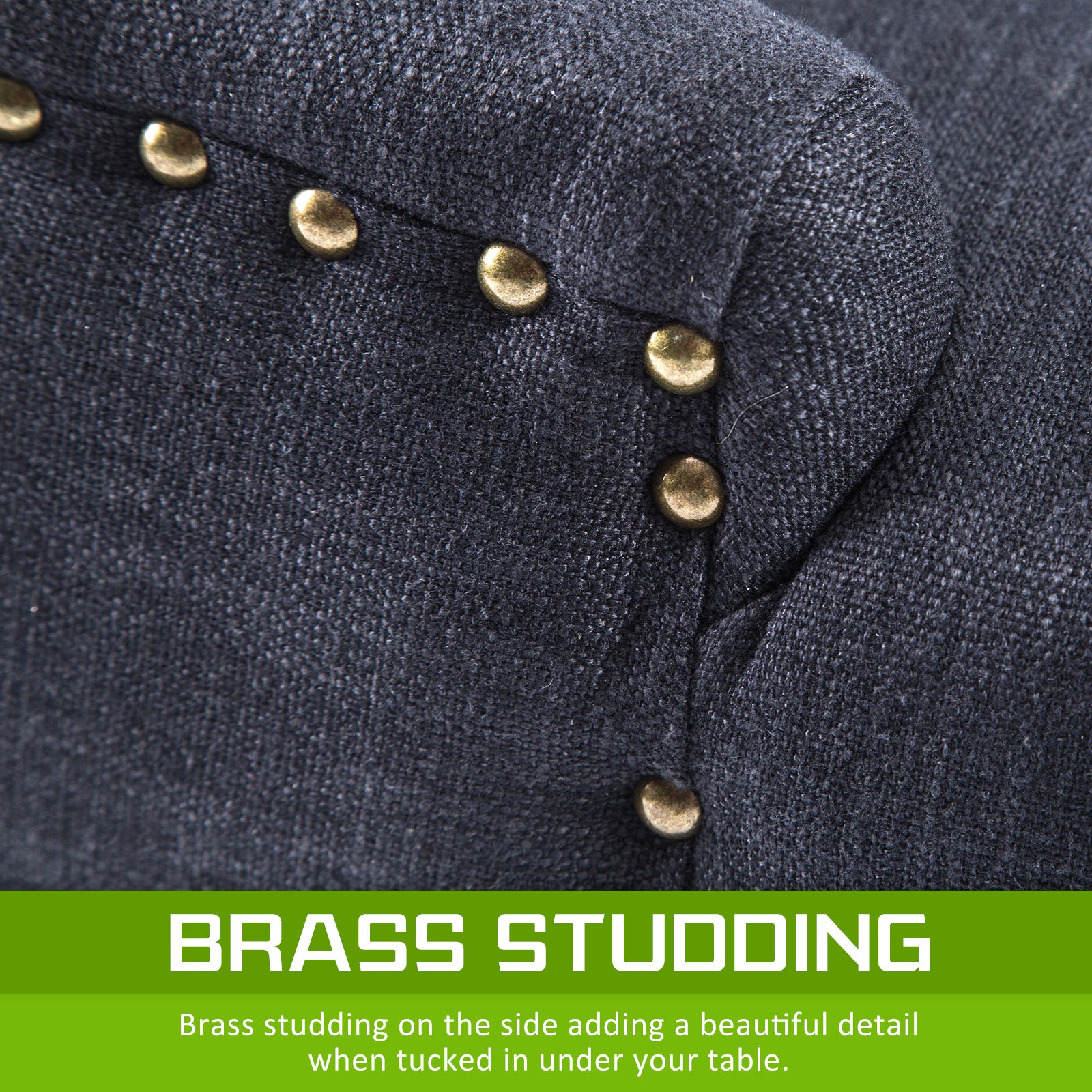 Buy Dining Chair French Provincial Amour Oak Leg Charcoal Online Australia at BargainTown