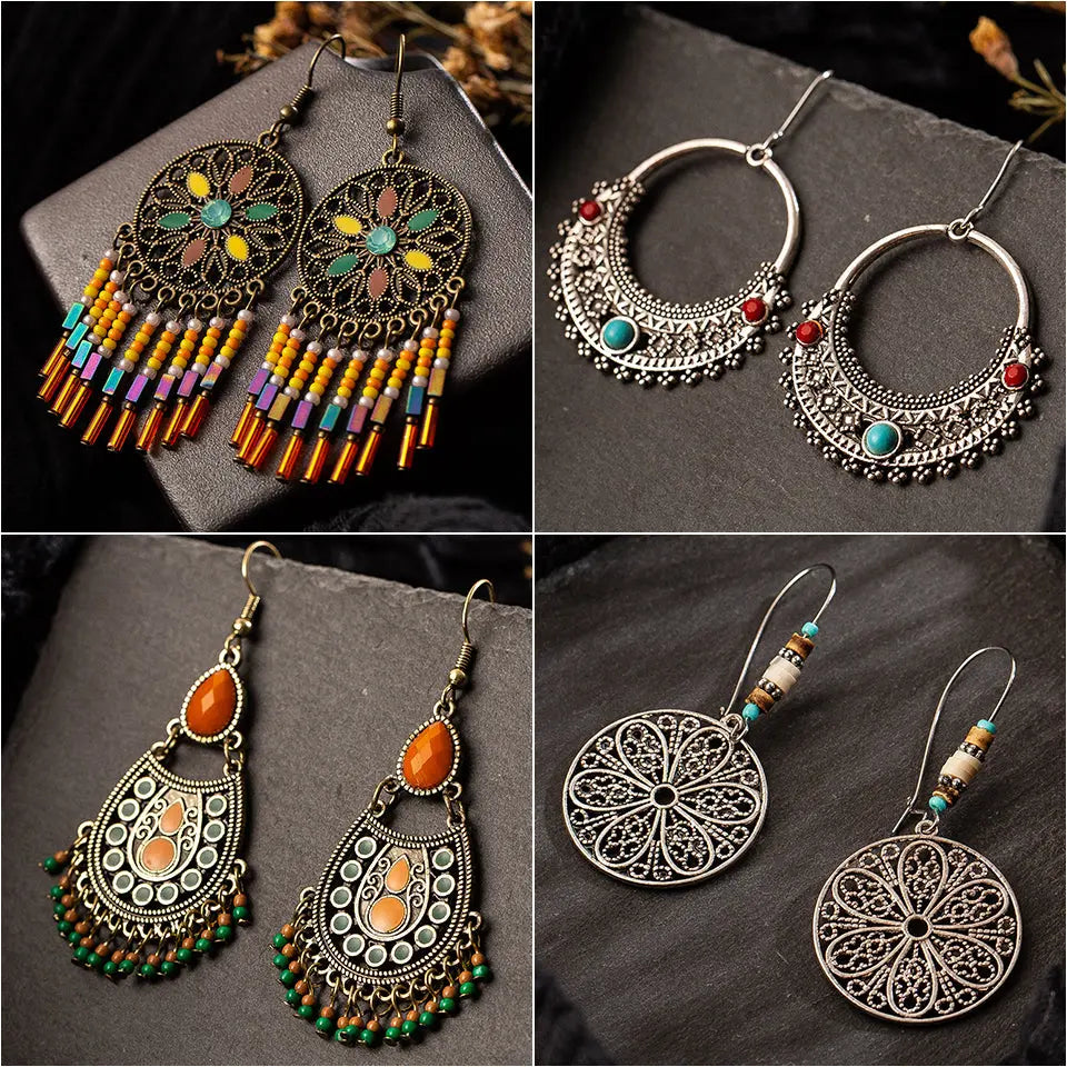 Buy Various Styles Vintage Boho Drop Earrings Online Australia at BargainTown