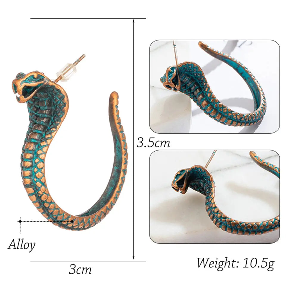 Buy Vintage Cobra Drop Earrings Online Australia at BargainTown