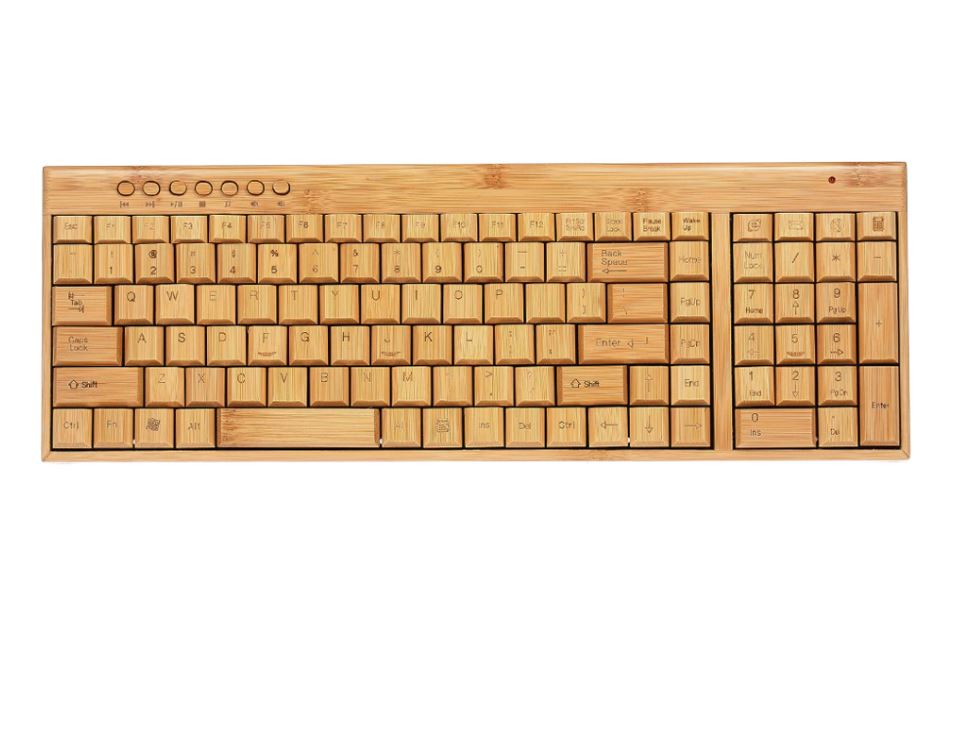 Buy Bamboo Wireless Keyboard & Mouse Combo Set Online Australia at BargainTown