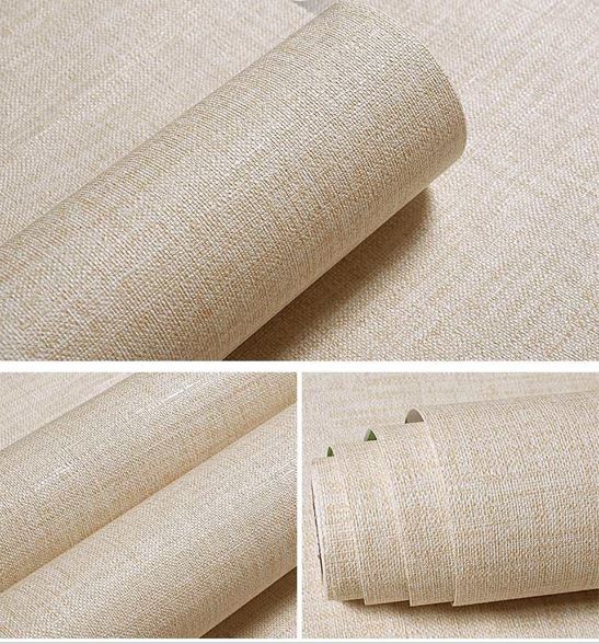 60cm Wide Linen Look Vinyl Self Adhesive Wallpaper Background Contact Paper