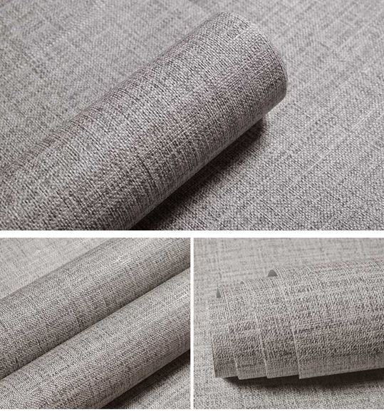 60cm Wide Linen Look Vinyl Self Adhesive Wallpaper Background Contact Paper
