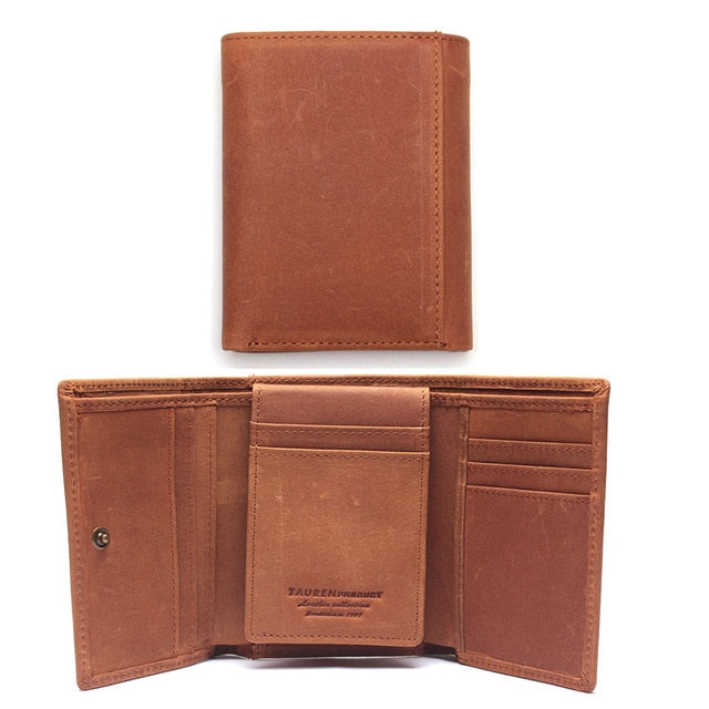 Buy Men's Vintage Anti-theft Slim Leather Wallet Online Australia at BargainTown