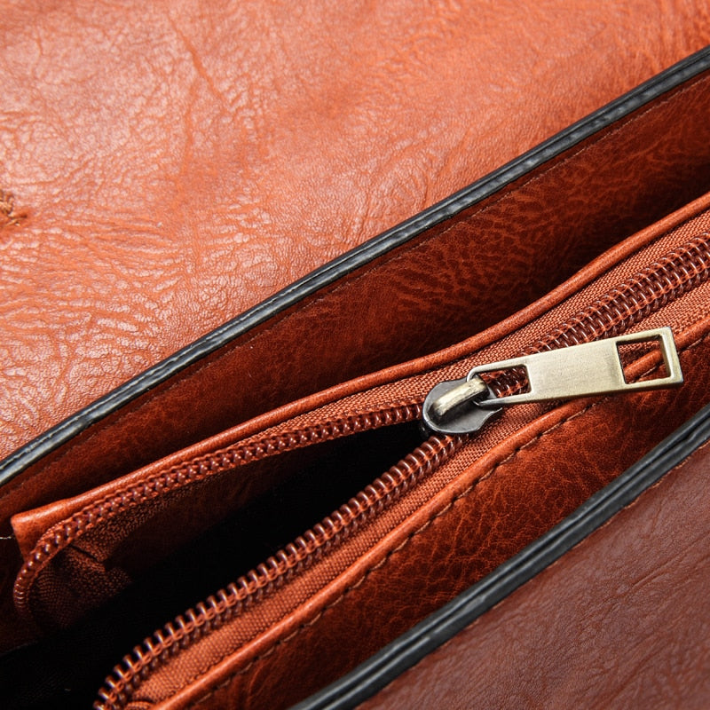 Buy Vintage PU Leather Shoulder Bag Online Australia at BargainTown