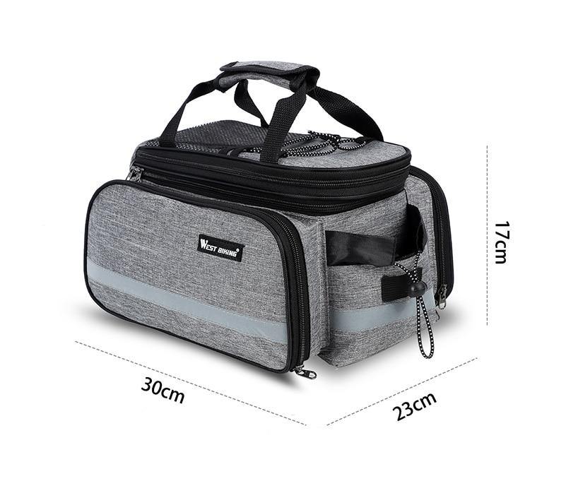 Buy Large Capacity Rainproof Bicycle Rear Rack Bag Online Australia at BargainTown