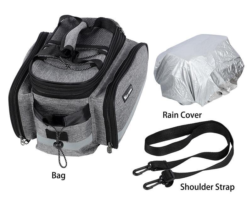 Buy Large Capacity Rainproof Bicycle Rear Rack Bag Online Australia at BargainTown