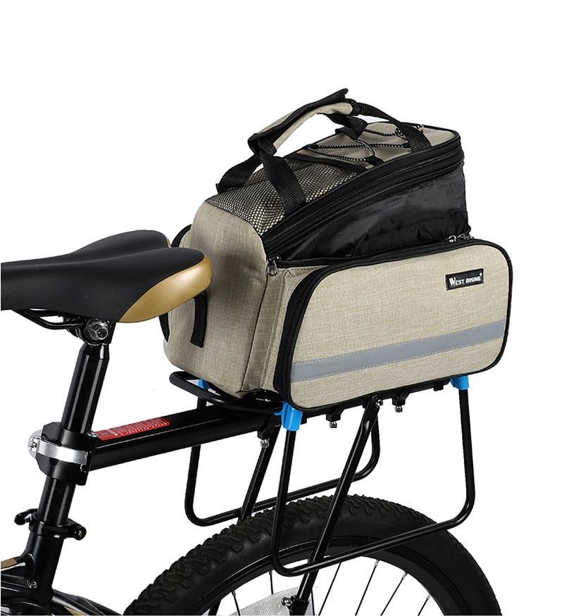 Buy Large Capacity Rainproof Bicycle Rear Rack Bag Online Australia at BargainTown