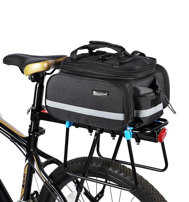 Buy Large Capacity Rainproof Bicycle Rear Rack Bag Online Australia at BargainTown
