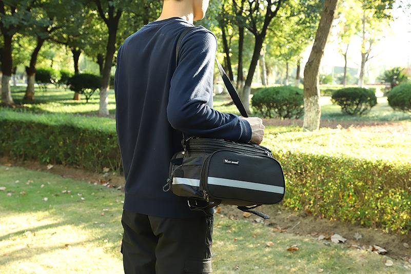 Buy Large Capacity Rainproof Bicycle Rear Rack Bag Online Australia at BargainTown