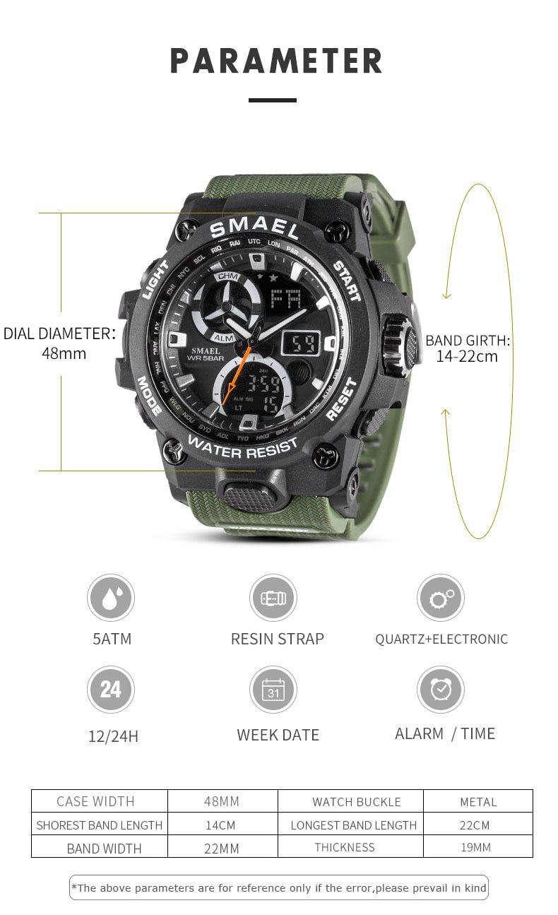 Buy Men's Waterproof Tactical Sports Watch Online Australia at BargainTown