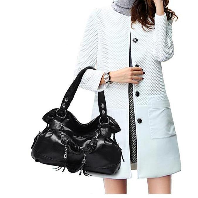 Buy Tassel PU Leather Tote Online Australia at BargainTown