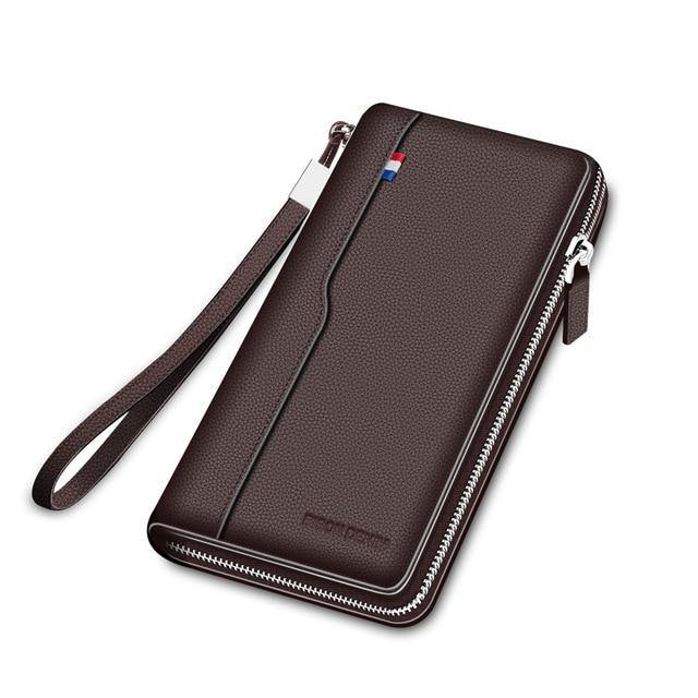Buy Men's Genuine leather RFID Blocking Wallet Organizer Online Australia at BargainTown